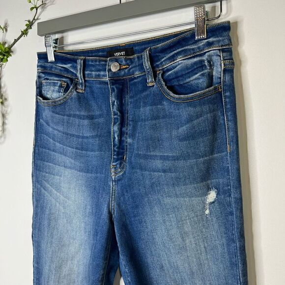 Vervet High Rise Skinny Jeans Distressed - Picture 3 of 10